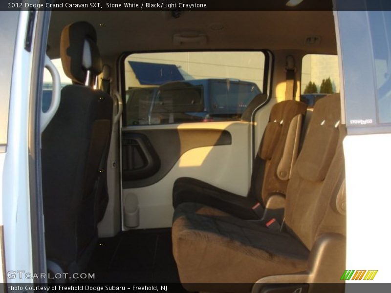 Stone White / Black/Light Graystone 2012 Dodge Grand Caravan SXT