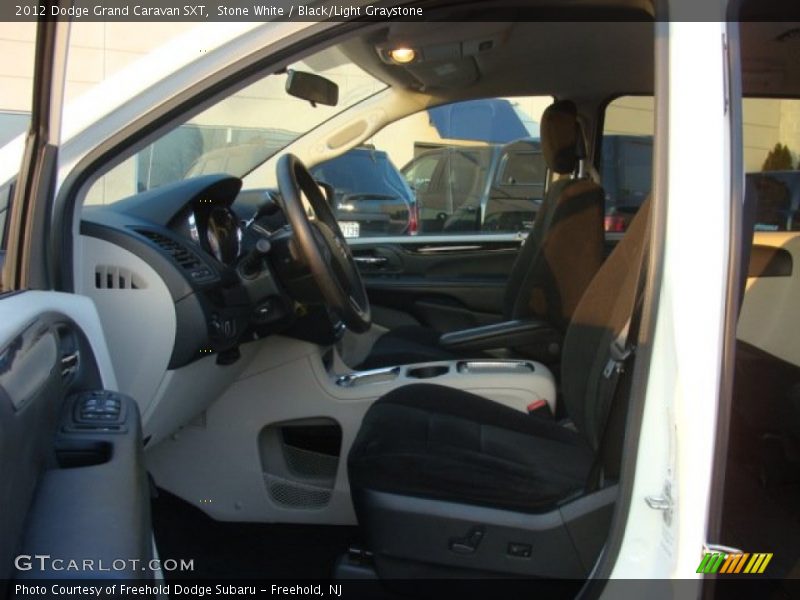 Stone White / Black/Light Graystone 2012 Dodge Grand Caravan SXT