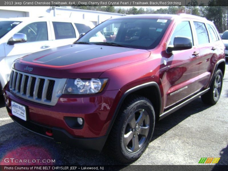 Deep Cherry Red Crystal Pearl / Trailhawk Black/Red Stitching 2013 Jeep Grand Cherokee Trailhawk 4x4