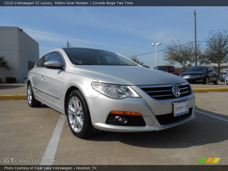 Reflex Silver Metallic / Cornsilk Beige Two Tone 2010 Volkswagen CC Luxury
