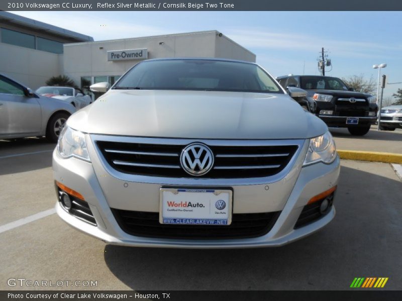 Reflex Silver Metallic / Cornsilk Beige Two Tone 2010 Volkswagen CC Luxury