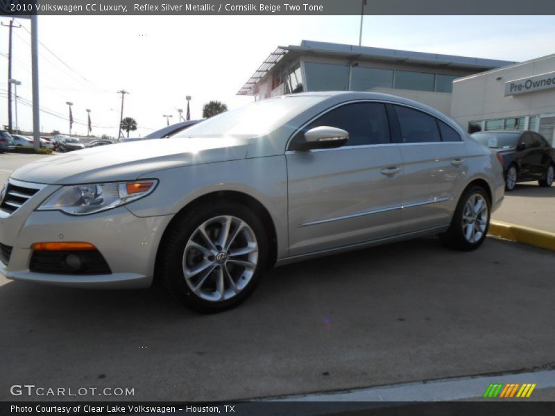 Reflex Silver Metallic / Cornsilk Beige Two Tone 2010 Volkswagen CC Luxury