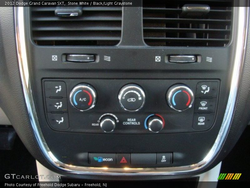 Stone White / Black/Light Graystone 2012 Dodge Grand Caravan SXT