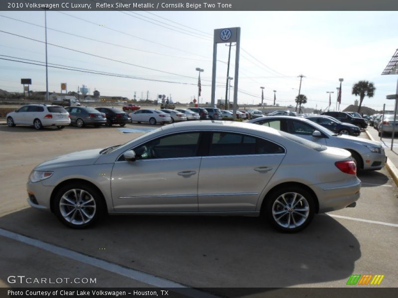 Reflex Silver Metallic / Cornsilk Beige Two Tone 2010 Volkswagen CC Luxury
