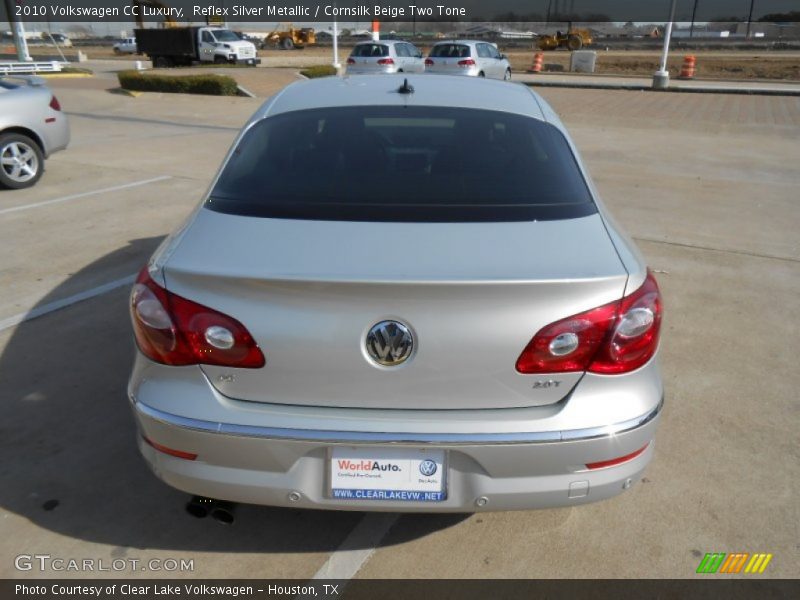 Reflex Silver Metallic / Cornsilk Beige Two Tone 2010 Volkswagen CC Luxury