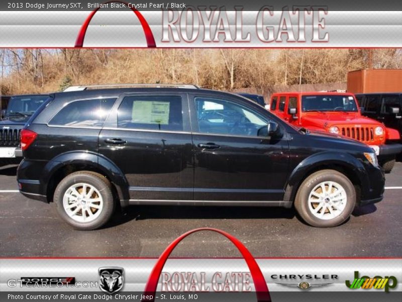 Brilliant Black Crystal Pearl / Black 2013 Dodge Journey SXT