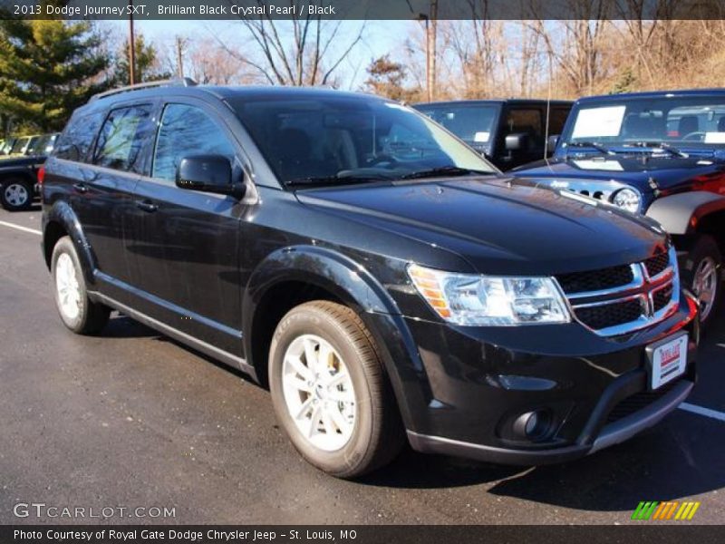 Brilliant Black Crystal Pearl / Black 2013 Dodge Journey SXT