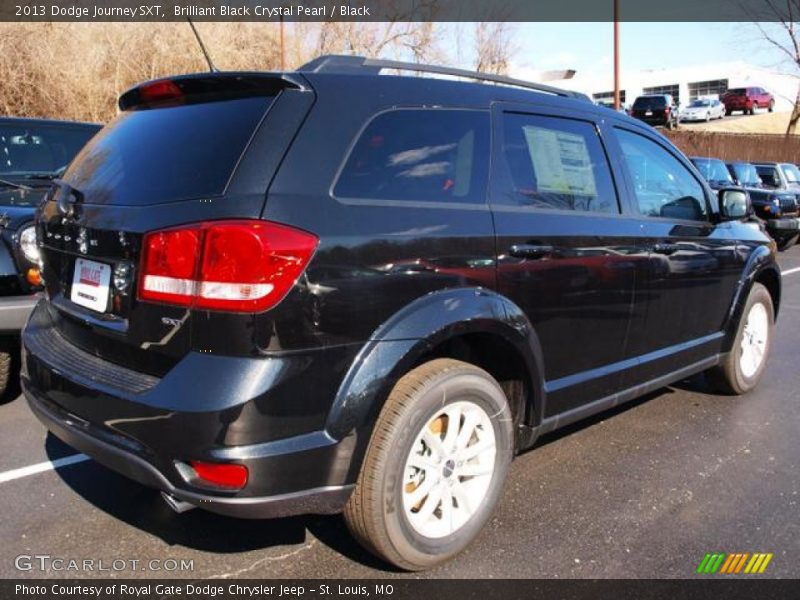 Brilliant Black Crystal Pearl / Black 2013 Dodge Journey SXT