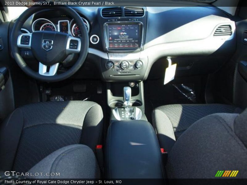 Brilliant Black Crystal Pearl / Black 2013 Dodge Journey SXT