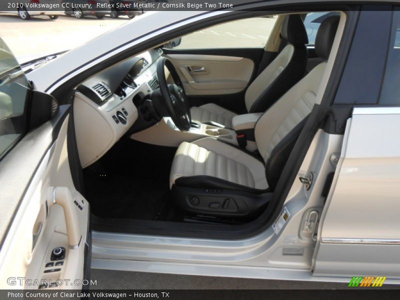 Reflex Silver Metallic / Cornsilk Beige Two Tone 2010 Volkswagen CC Luxury