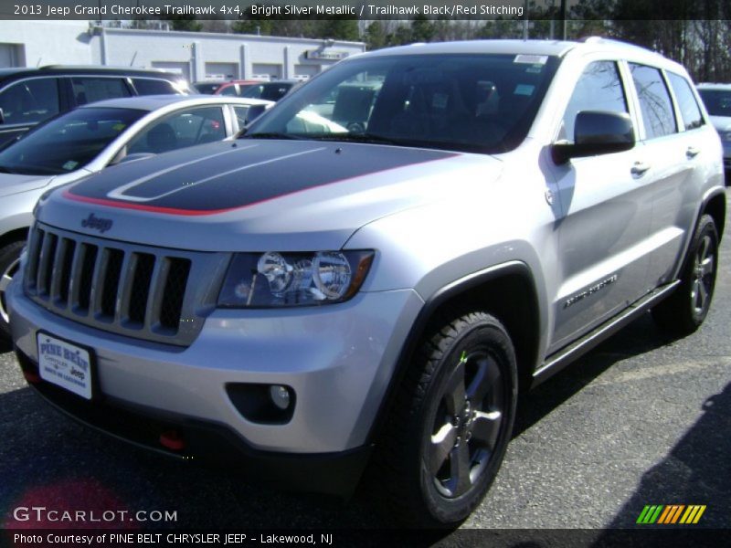 Bright Silver Metallic / Trailhawk Black/Red Stitching 2013 Jeep Grand Cherokee Trailhawk 4x4