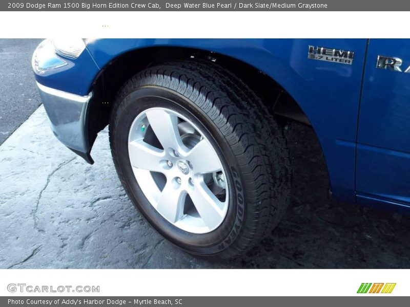 Deep Water Blue Pearl / Dark Slate/Medium Graystone 2009 Dodge Ram 1500 Big Horn Edition Crew Cab