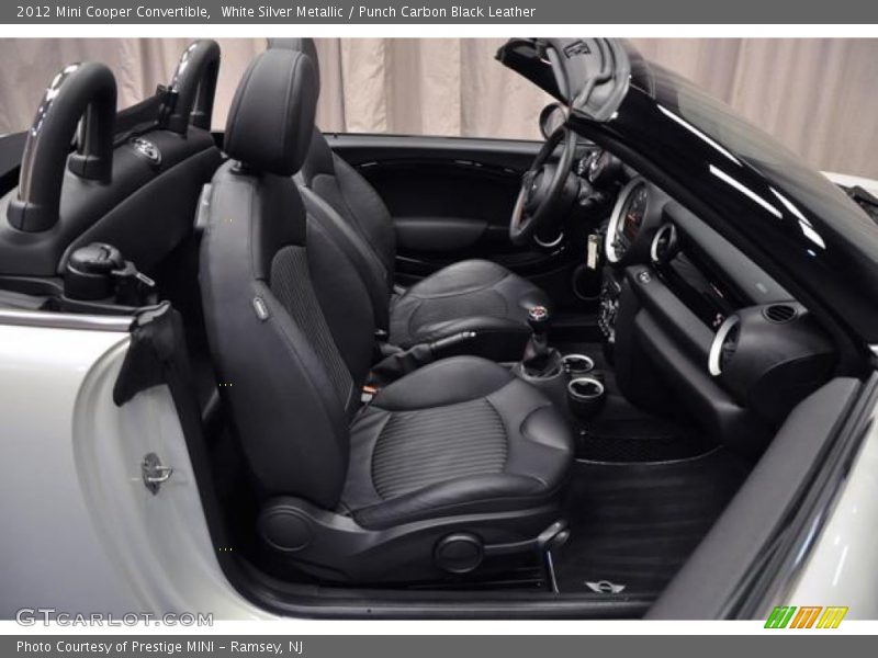  2012 Cooper Convertible Punch Carbon Black Leather Interior