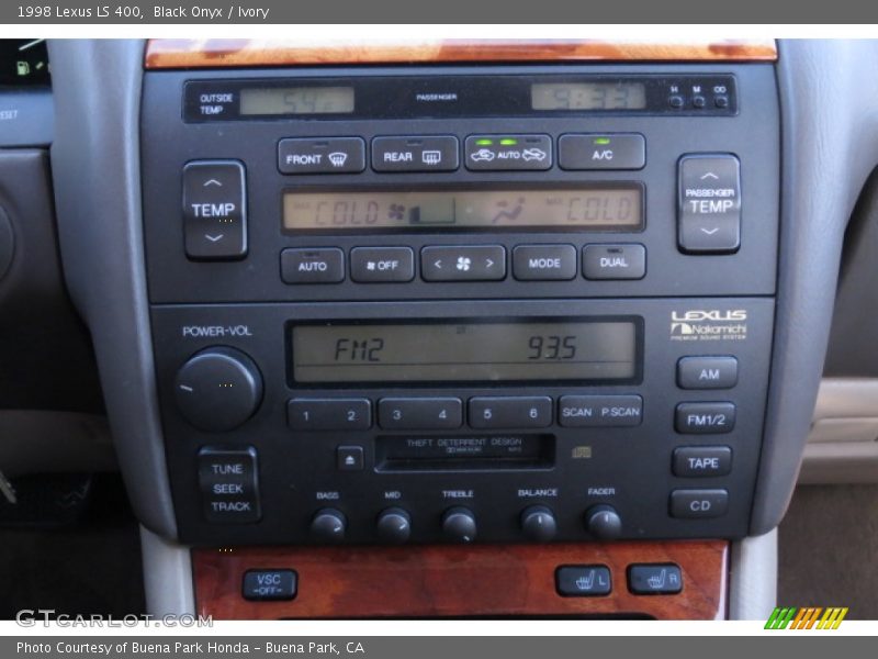 Black Onyx / Ivory 1998 Lexus LS 400