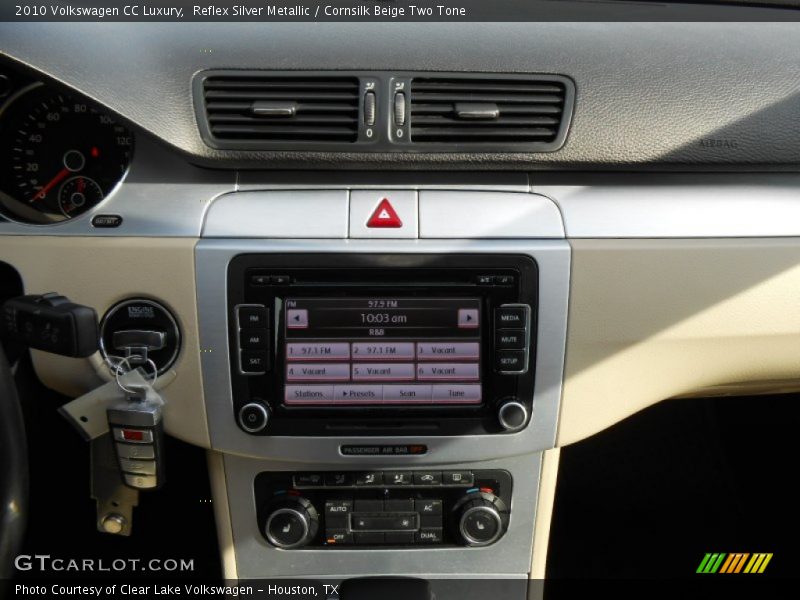 Reflex Silver Metallic / Cornsilk Beige Two Tone 2010 Volkswagen CC Luxury