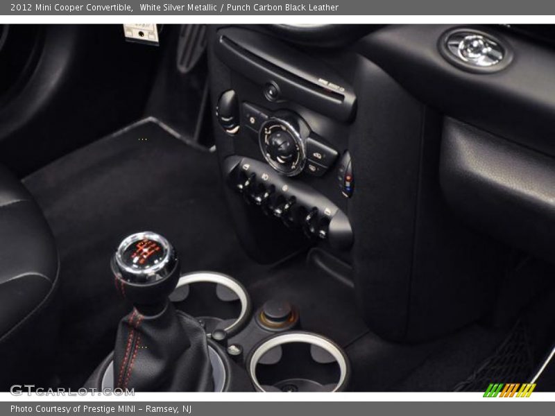 White Silver Metallic / Punch Carbon Black Leather 2012 Mini Cooper Convertible