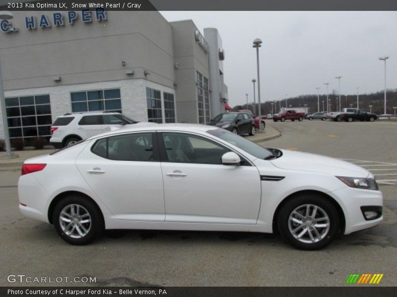 Snow White Pearl / Gray 2013 Kia Optima LX
