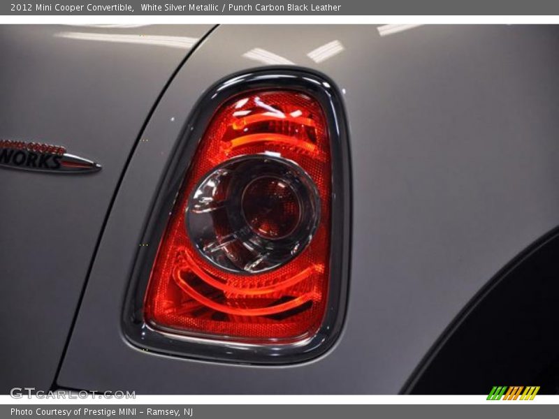 White Silver Metallic / Punch Carbon Black Leather 2012 Mini Cooper Convertible