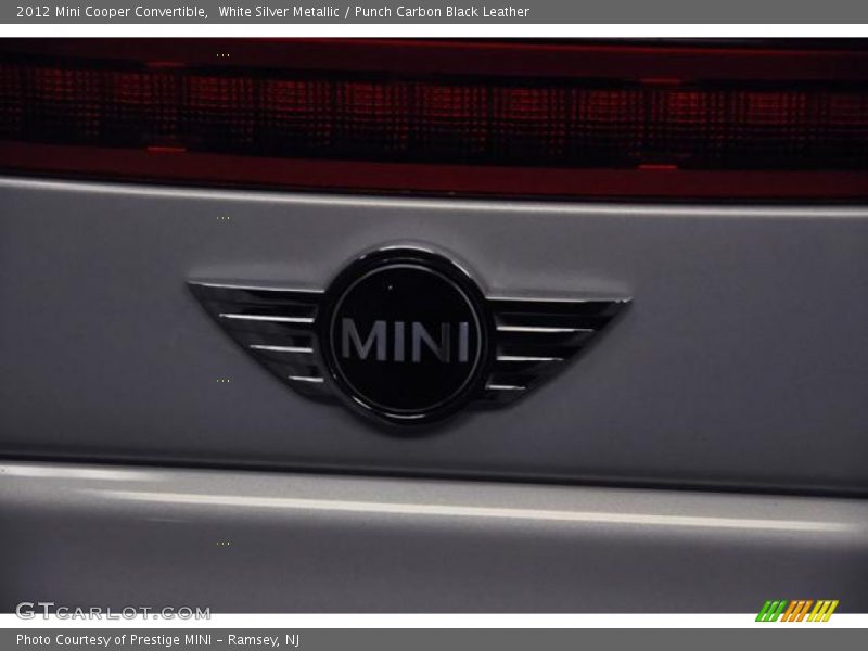White Silver Metallic / Punch Carbon Black Leather 2012 Mini Cooper Convertible