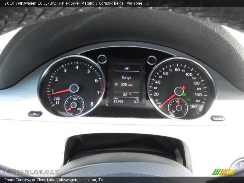 Reflex Silver Metallic / Cornsilk Beige Two Tone 2010 Volkswagen CC Luxury