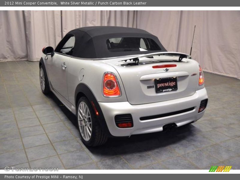 White Silver Metallic / Punch Carbon Black Leather 2012 Mini Cooper Convertible