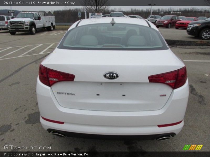 Snow White Pearl / Gray 2013 Kia Optima LX