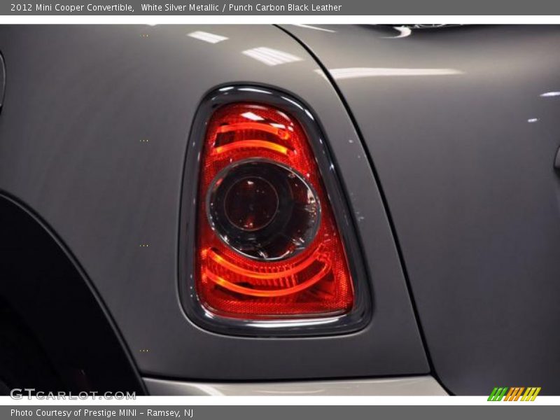 White Silver Metallic / Punch Carbon Black Leather 2012 Mini Cooper Convertible