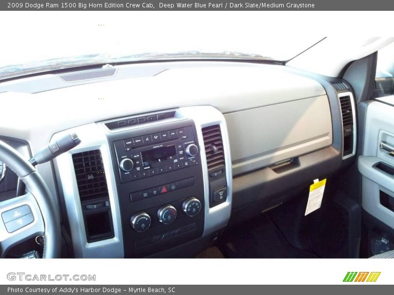 Deep Water Blue Pearl / Dark Slate/Medium Graystone 2009 Dodge Ram 1500 Big Horn Edition Crew Cab