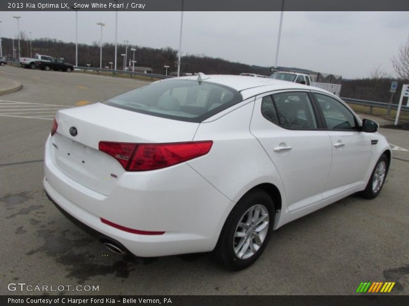 Snow White Pearl / Gray 2013 Kia Optima LX