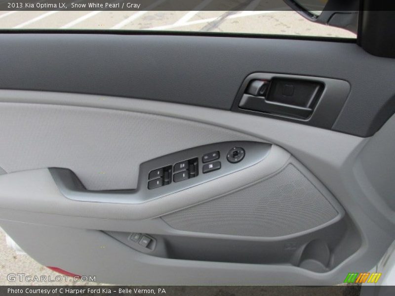 Snow White Pearl / Gray 2013 Kia Optima LX
