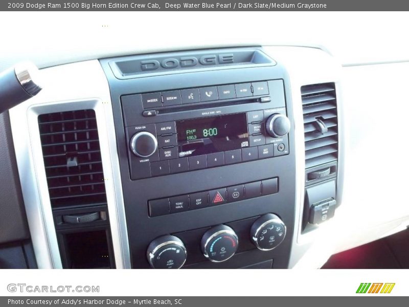 Deep Water Blue Pearl / Dark Slate/Medium Graystone 2009 Dodge Ram 1500 Big Horn Edition Crew Cab