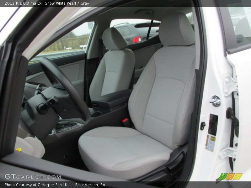 Snow White Pearl / Gray 2013 Kia Optima LX