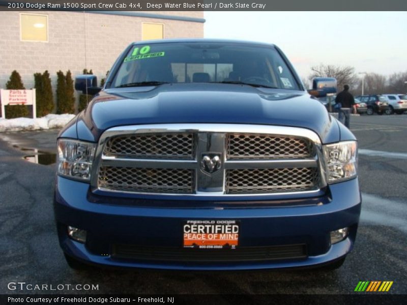 Deep Water Blue Pearl / Dark Slate Gray 2010 Dodge Ram 1500 Sport Crew Cab 4x4