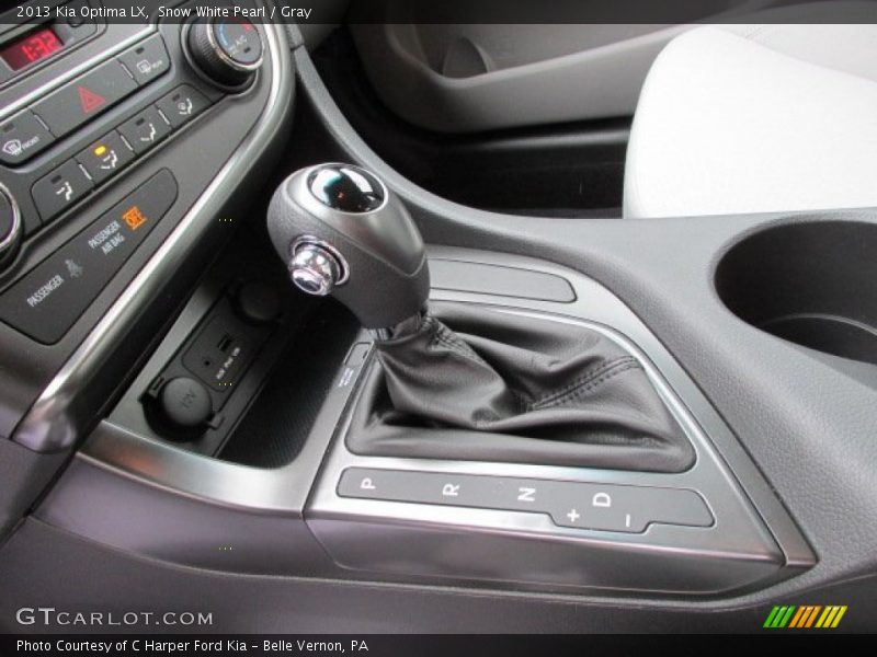 Snow White Pearl / Gray 2013 Kia Optima LX