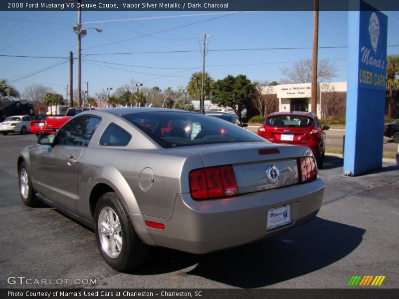 Vapor Silver Metallic / Dark Charcoal 2008 Ford Mustang V6 Deluxe Coupe