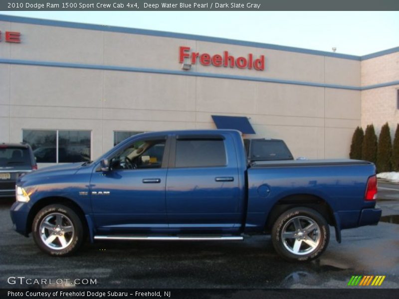 Deep Water Blue Pearl / Dark Slate Gray 2010 Dodge Ram 1500 Sport Crew Cab 4x4