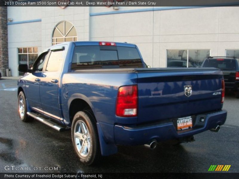 Deep Water Blue Pearl / Dark Slate Gray 2010 Dodge Ram 1500 Sport Crew Cab 4x4