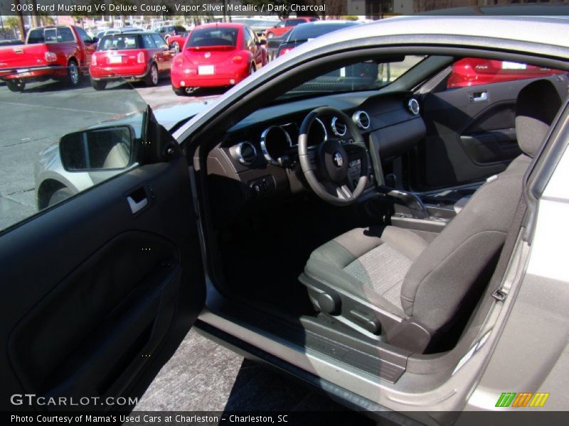 Vapor Silver Metallic / Dark Charcoal 2008 Ford Mustang V6 Deluxe Coupe