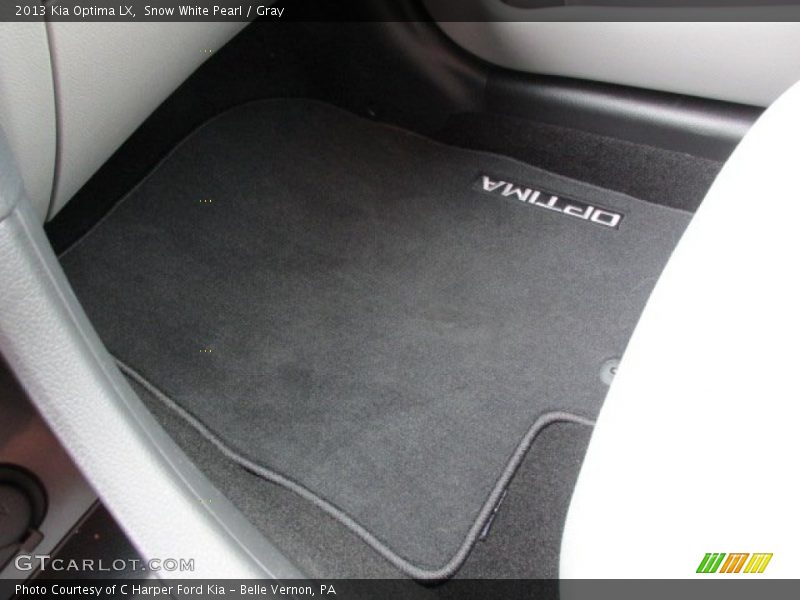 Snow White Pearl / Gray 2013 Kia Optima LX