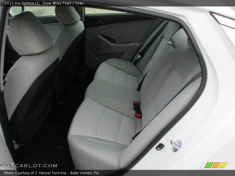 Snow White Pearl / Gray 2013 Kia Optima LX