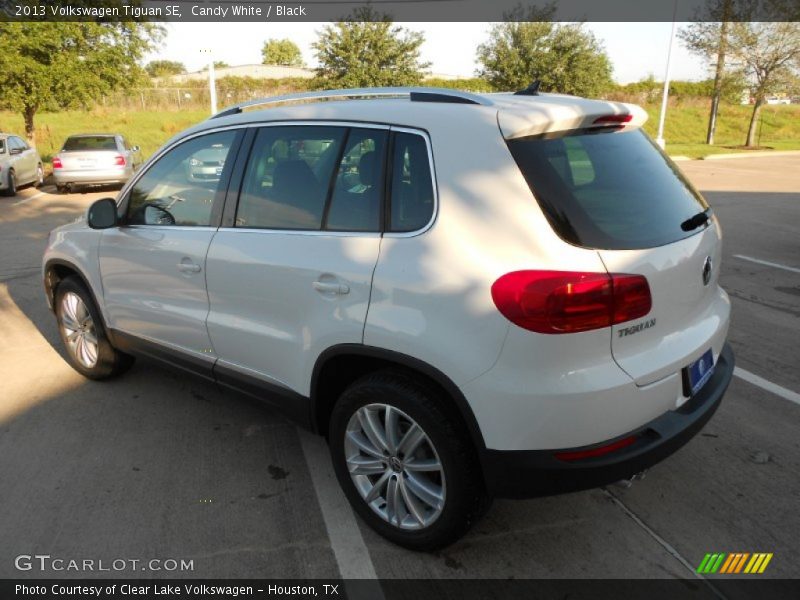 Candy White / Black 2013 Volkswagen Tiguan SE