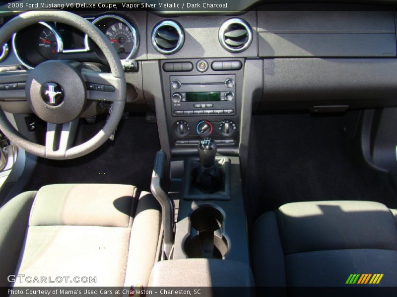 Vapor Silver Metallic / Dark Charcoal 2008 Ford Mustang V6 Deluxe Coupe