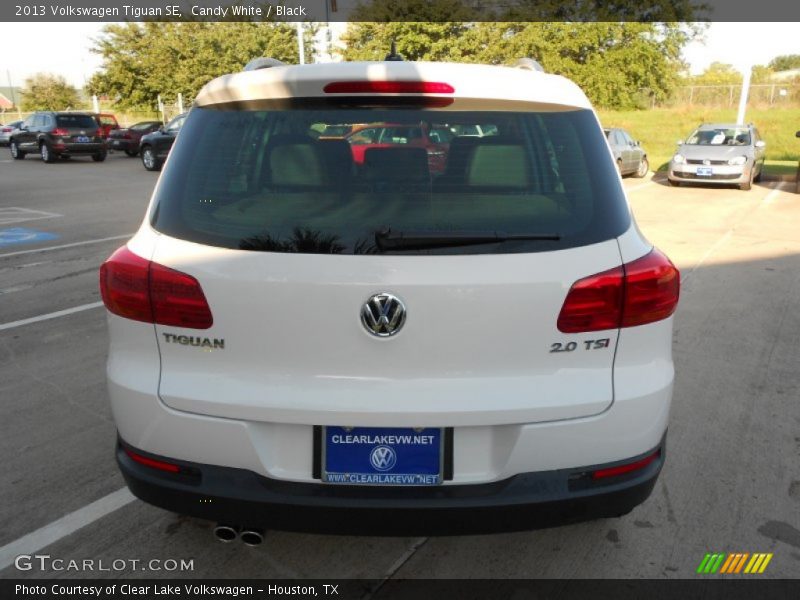 Candy White / Black 2013 Volkswagen Tiguan SE
