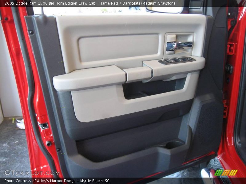 Flame Red / Dark Slate/Medium Graystone 2009 Dodge Ram 1500 Big Horn Edition Crew Cab