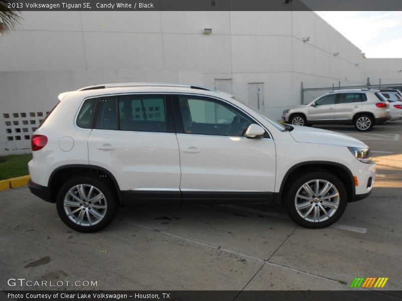Candy White / Black 2013 Volkswagen Tiguan SE