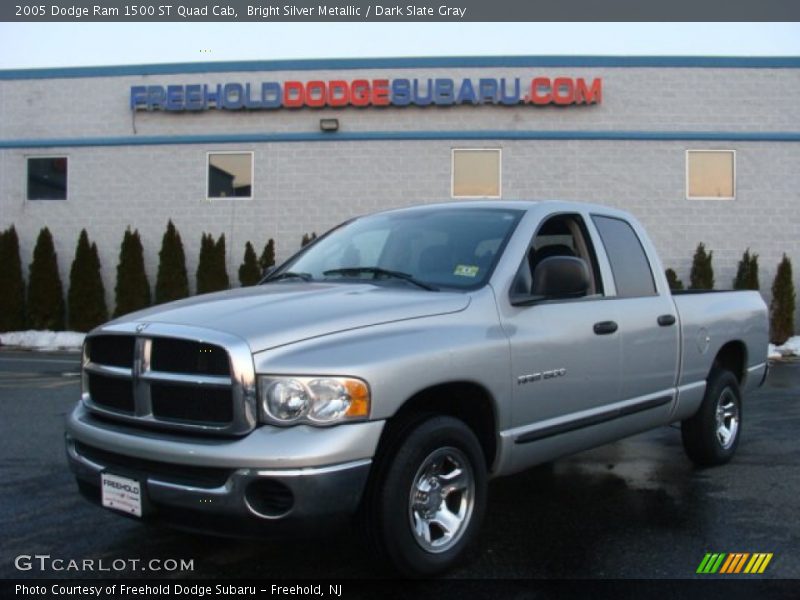 Bright Silver Metallic / Dark Slate Gray 2005 Dodge Ram 1500 ST Quad Cab