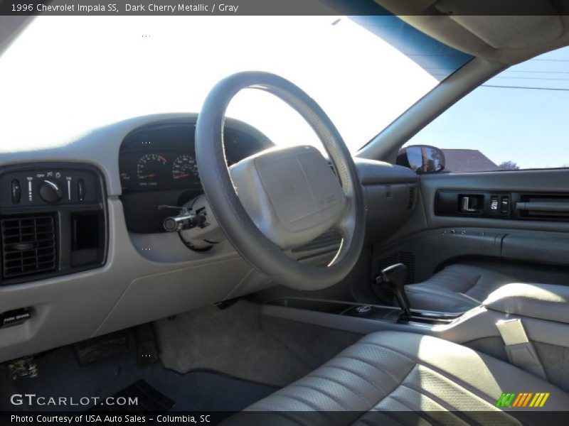 Dark Cherry Metallic / Gray 1996 Chevrolet Impala SS