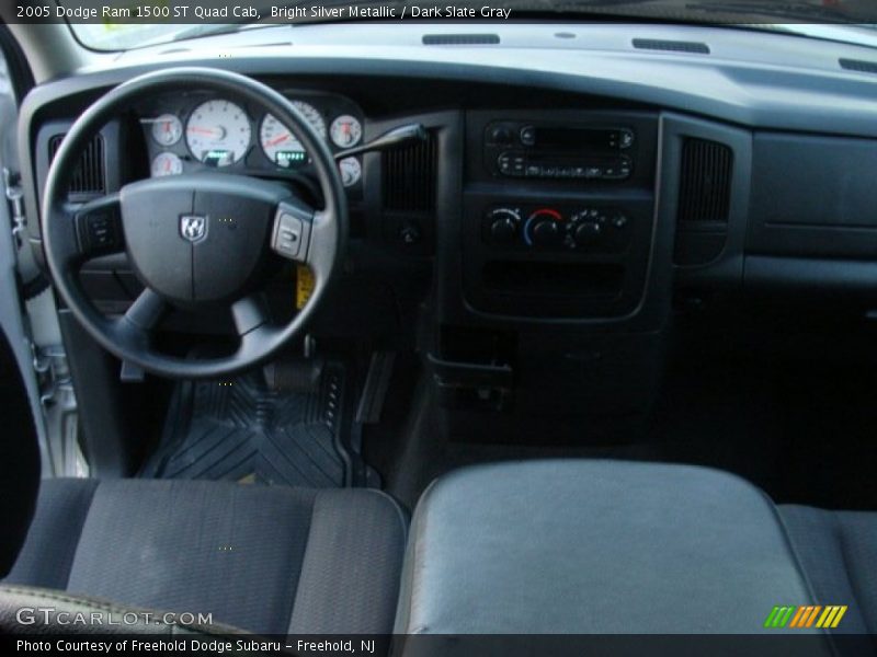 Bright Silver Metallic / Dark Slate Gray 2005 Dodge Ram 1500 ST Quad Cab