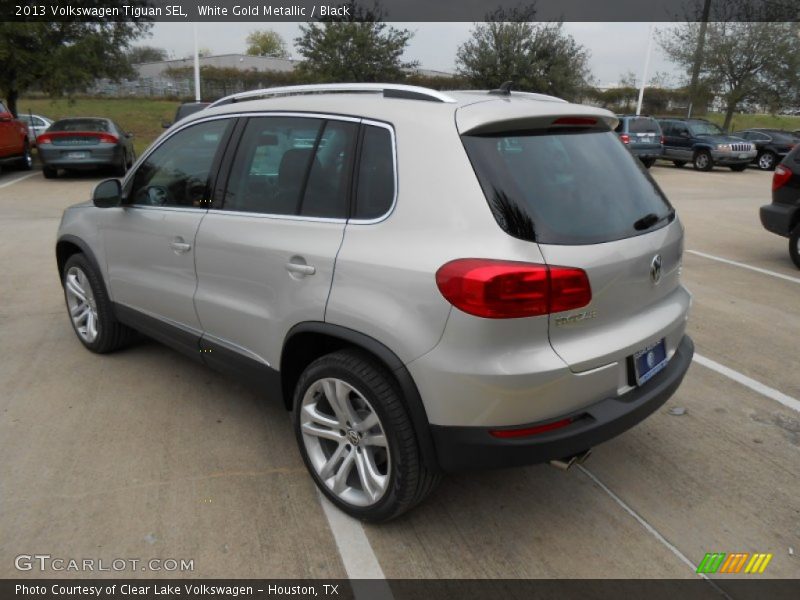 White Gold Metallic / Black 2013 Volkswagen Tiguan SEL