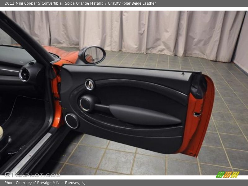 Spice Orange Metallic / Gravity Polar Beige Leather 2012 Mini Cooper S Convertible